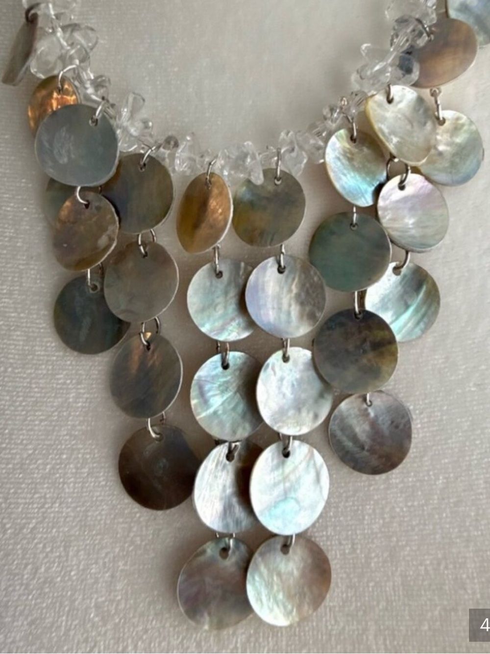 Free people Evening Plans silver shimmer choker NWT - Picture 4 of 5